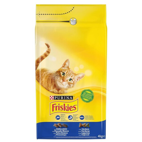 FRISKIES Menjar de bacallà i verdures per a gat adult