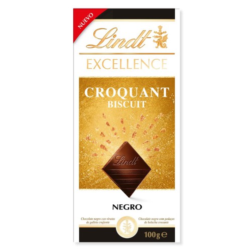 LINDT EXCELLENCE Xocolata negra croquant biscuit