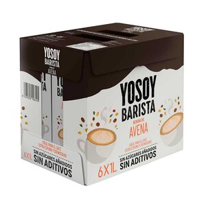 YOSOY BARISTA Bebida avena 6 x1L en cartón 6L