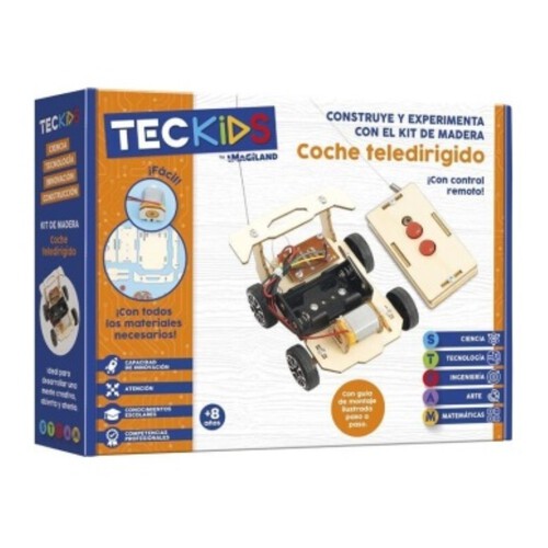 IMAGILAND Kit de fusta per construir cotxe teledirigit Teckids