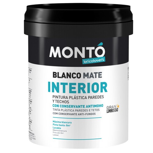 MONTÓ Pintura plàstica blanca mate interior