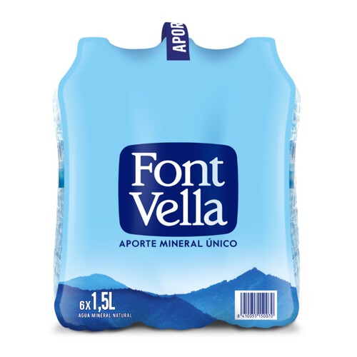 FONT VELLA Aigua mineral natural 6x1,5 L