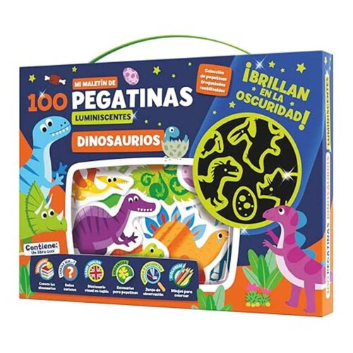 IMAGILAND Kit enganxines dinosaures amb llibre