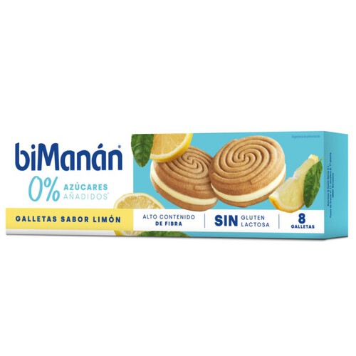 BIMANÁN Galetes amb gust de llimona 0% sucres i sense gluten