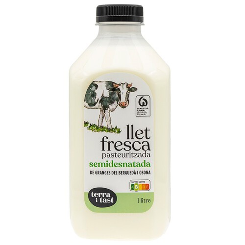 TERRA I TAST Llet fresca semidesnatada en ampolla