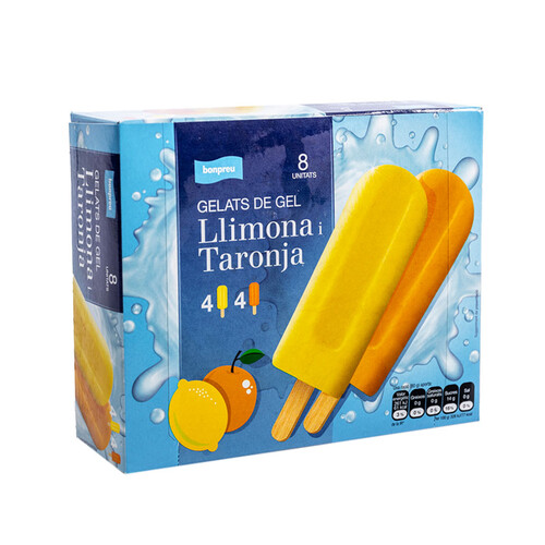 BONPREU Gelats de gel de llimona i taronja