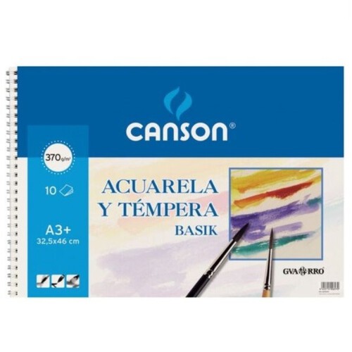 CANSON Bloc de dibuix aquarel·la A3+ de 10 fulls