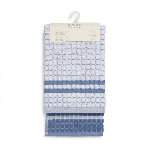 HOME INTERIORS Joc de 2 draps de cuina Blau