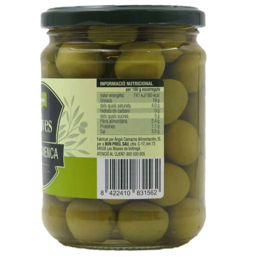 BONPREU Olives mançanenca selecta amb pinyol