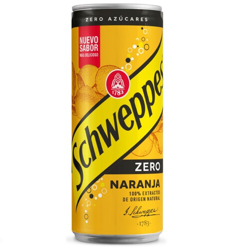 SCHWEPPES Refresc de taronja zero en llauna