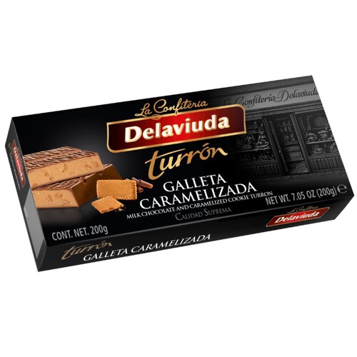 DELAVIUDA Torró de galeta caramel·litzada