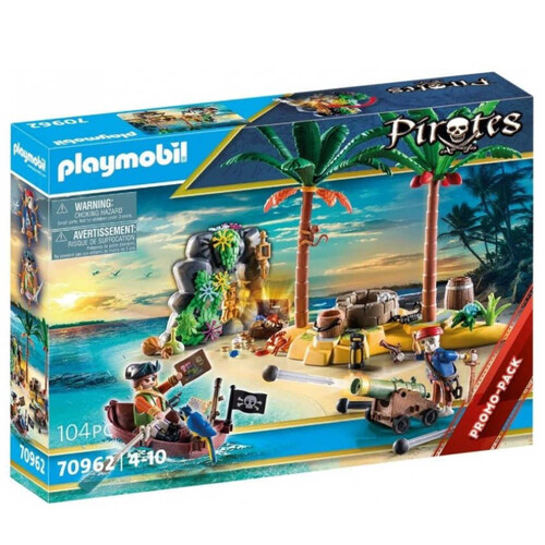 PLAYMOBIL Illa del tresor pirata amb esquelet i canó