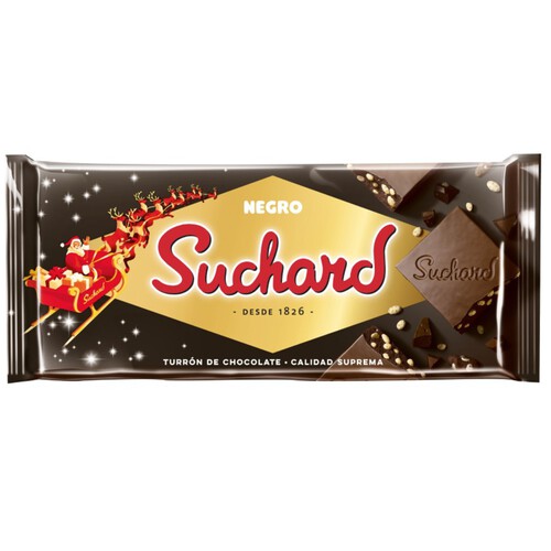 SUCHARD Torró de xocolata cruixent negra