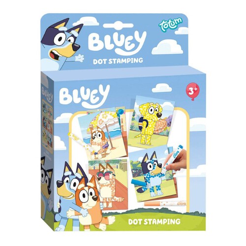 TOTUM Llibre per pintar a base de puntets Bluey