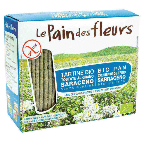 PAIN DES FLEURS Pa cruixent de blat sarraí ecològic