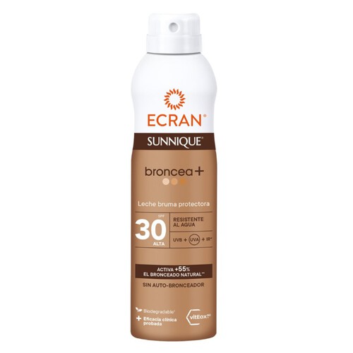 ECRAN SUNNIQUE Llet broma protectora FPS 30 bronzejadora