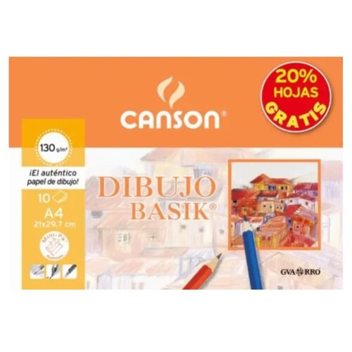 CANSON Bloc de dibuix A4 de 10 fulls