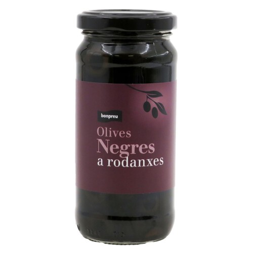 BONPREU Olives negres a rodanxes