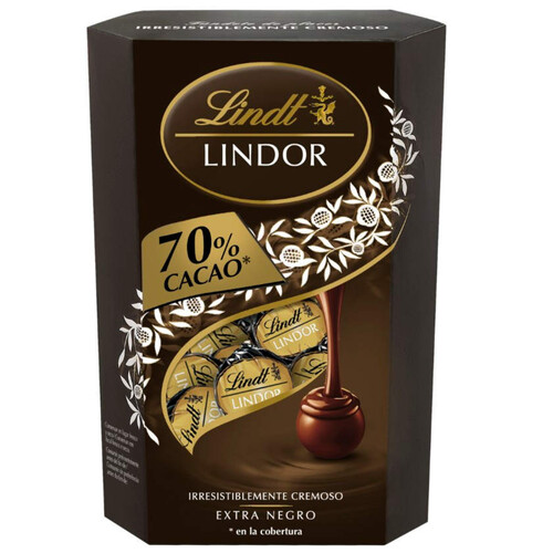 LINDT Bombons de xocolata negra 70%