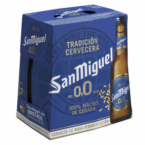 SAN MIGUEL Cervesa sense alcohol 6 x 25 cl en ampolla