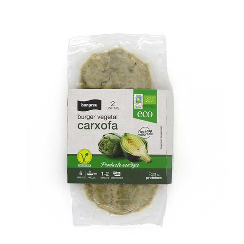 BONPREU Burger vegetal carxofa ecològica