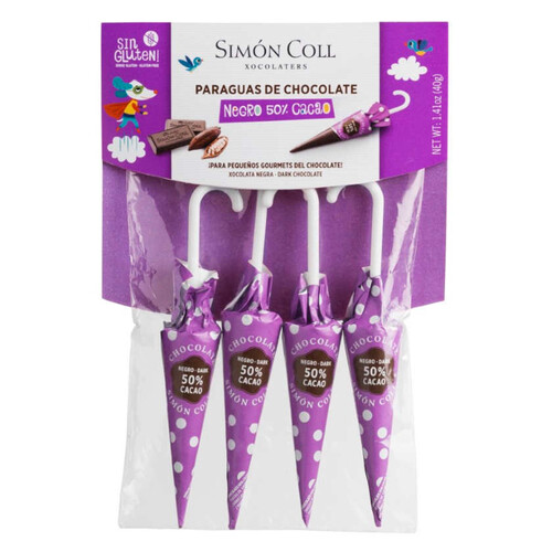 SIMÓN COLL Paraigües de xocolata negra