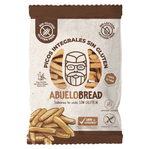 ABUELOBREAD Bastonets de pa integral sense gluten