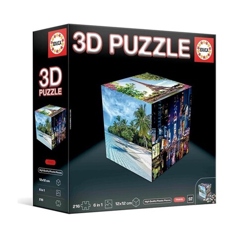 EDUCA Trencaclosques 3D Puzzle Viatges