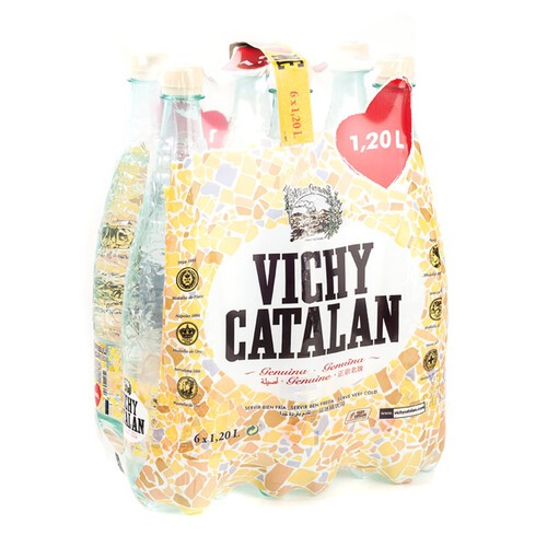 VICHY CATALAN Aigua mineral amb gas 6x1,2 L