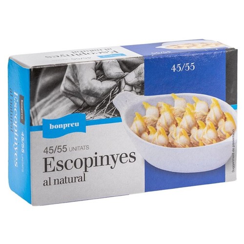 BONPREU Escopinyes al natural 45/55