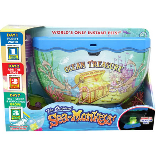 BIZAK Aquari cofre del tresor amb Sea Monkeys