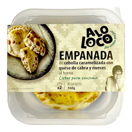 ALOLOCO Empanada de ceba caramel·litzada, formatge de cabra i nous