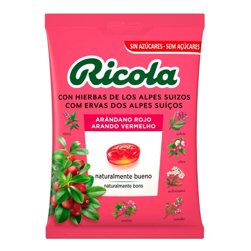 RICOLA Caramels de nabius vermells sense sucre