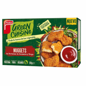 GREEN CUISINE Nuggets de proteína de guisante y trigo 0.25kg