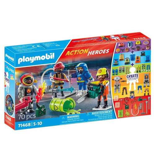 PLAYMOBIL Set de bombers Action Heroes My Figures