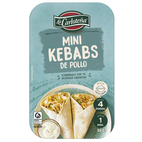 CARLOTEÑA Mini kebabs de pollastre