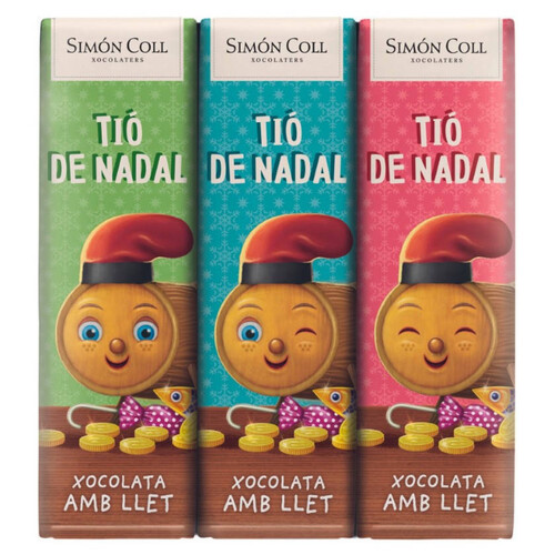 SIMON COLL Xocolatines amb llet Tió de Nadal