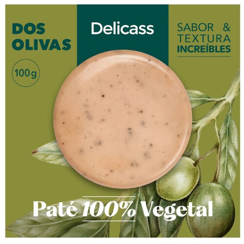 DELICASS Paté vegetal dos olives