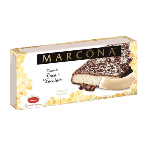 MARCONA Torró de coco i xocolata