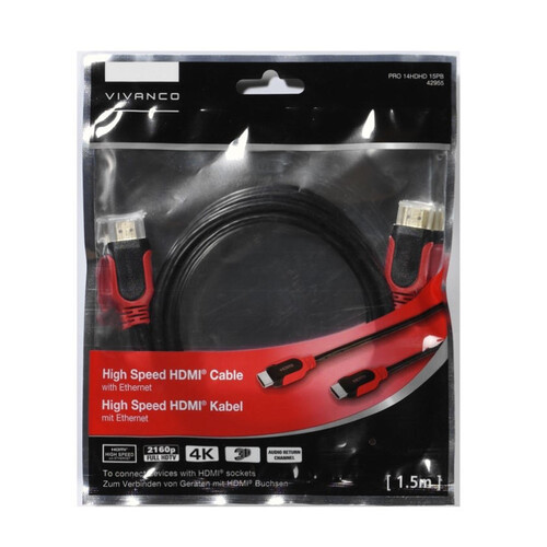 VIVANCO Cable HDMI d'alta velocitat amb ethernet