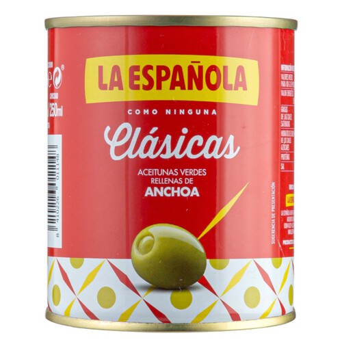 LA ESPAÑOLA Olives verdes farcides d'anxova Clásicas