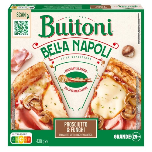 BUITONI Pizza de pernil i xampinyons Bella Napoli