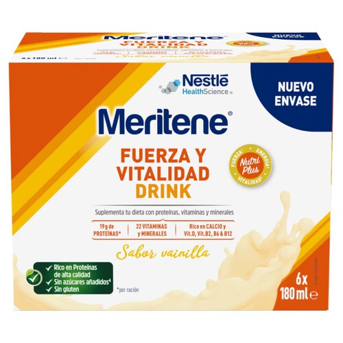 MERITENE Força i vitalitat Drink gust vainilla