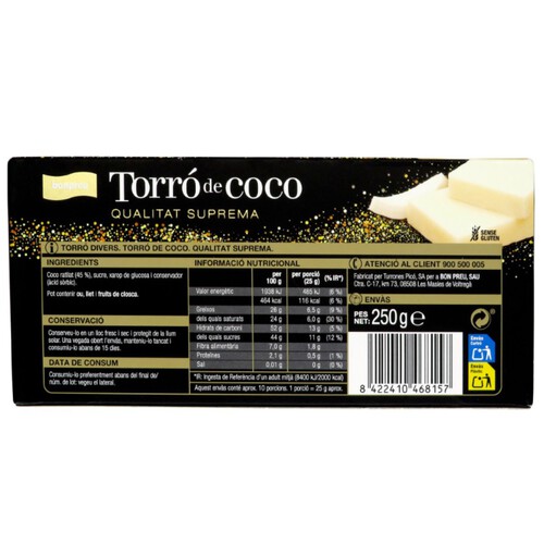 BONPREU Torró de coco