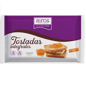 AIROS Biscotes integrales sin gluten 0.225L