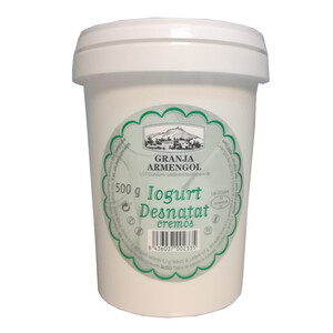 GRANJA ARMENGOL Yogur desnatado cremoso Km0 0.5kg