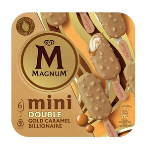 MAGNUM Helado mini doble caramelo 6 x 0.047kg