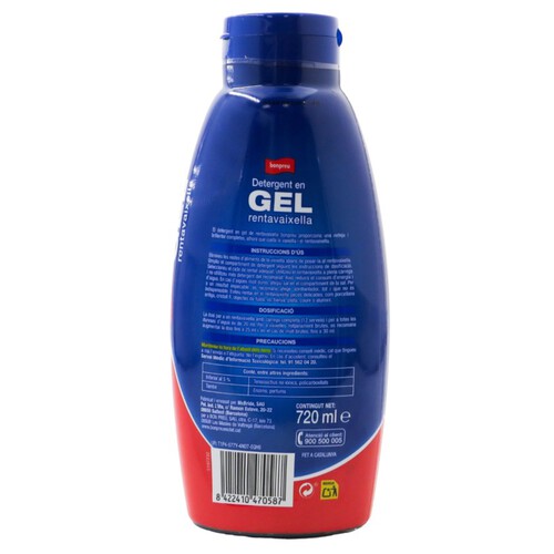 BONPREU Detergent en gel per a rentavaixella de 36 dosis