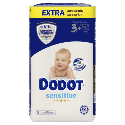 DODOT SENSITIVE Bolquers T3 (7-11 kg) Extra