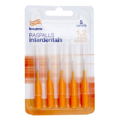 BONPREU Raspalls interdentals minis 1.2 mm